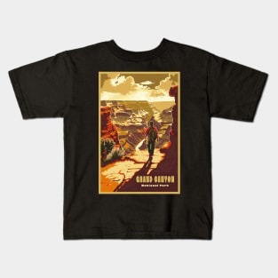 Grand Canyon National Park Vintage Travel Poster Kids T-Shirt